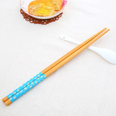 Natural Wooden Bamboo Hand Made Chopsticks - Light Brown - Shop N Save