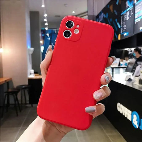 Luxury Silicon case for IPhone 11 (Red)