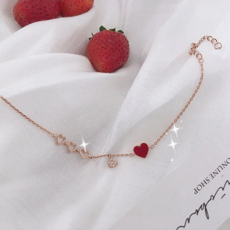 Boho Heart Pendant Bracelet: Engraved Geometry Chain Design - Shop N Save