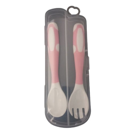 Bendable Spoon New Born Fork Tableware Twist Fork - Pink - Shop N Save