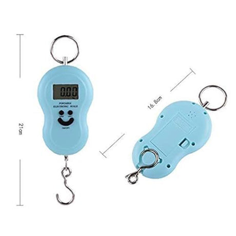 Portable Scale Heavy Duty Hook Food Household Hanging Scale (Blue) .