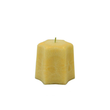 Fragrance Scented Candle Long Burning – Yellow (6.5 X 6.5 X 9cm)