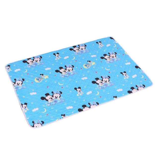 New Born Baby Quilted Urine Washable Pad - Blue - Shop N Save