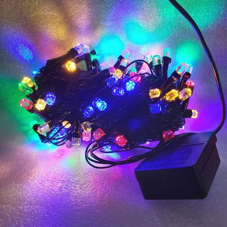 Large 100 LED Crystal Garland - Vibrant Colors - Shop N Save