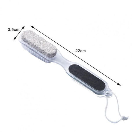 Pedicure Spa Foot 4 In 1 Double-End Dry Skin Remover - Transparent