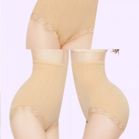 Japan Original Single Seamless High-Waisted Belly Pants - Skin - Shop N Save