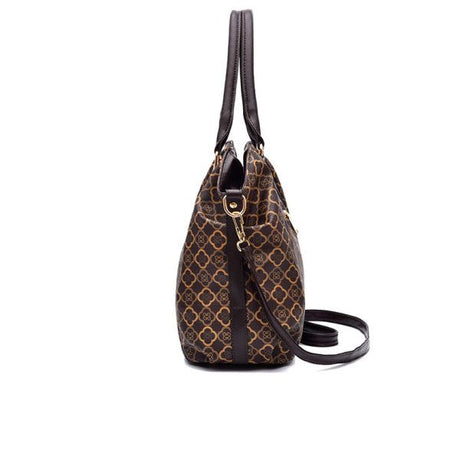 Large Capacity Handbag: Stylish, Synthetic Leather, Zip Closure - Shop N Save