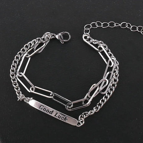 Silver Good Luck Bracelet: Symbolic Charm for Positive Vibes - Shop N Save