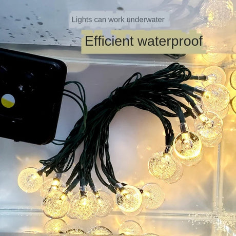 Solar-Powered Mini Lantern String Lights: Waterproof, LED, Home Decor - Shop N Save