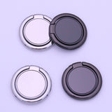 1PC Magnetic Ring Mobile Phone Holder - Solid Color Ring Bracket Alloy Phone Fastened Ring 360 Rotating Desktop Stand - Golden