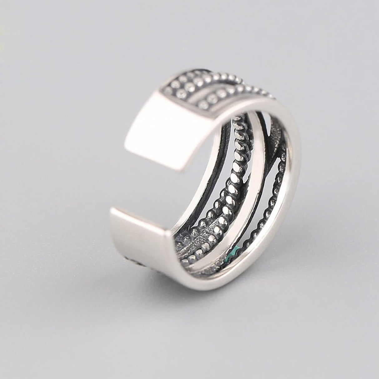 Retro Multi-Layer Winding Index Ring: Adjustable Open Finger Design for Women - Shop N Save