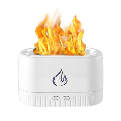 Flame Air Diffuser: Portable, Noiseless, Multicolor Lights, Aromatherapy - Shop N Save