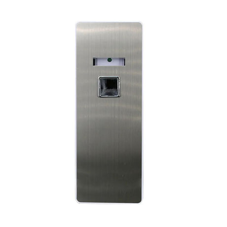 GS Dispenser Aerosol-lcd-e mat silver with logo (N.Device) - Shop N Save