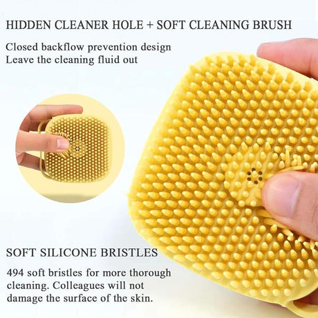 Silicone Body Brush: 2-in-1 Shower Tool, Massage, Exfoliate - Shop N Save