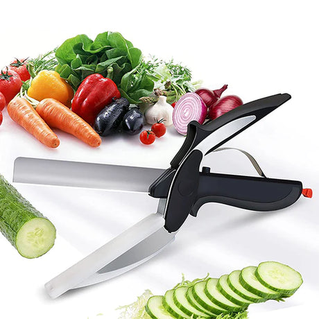 Stainless Steel 2 In 1 Multifunctional Fruit Vegetable Cutter - Shop N Save