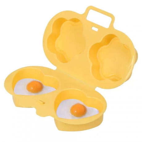 Steaming Boiling Eggs Microwave Cooking Double Mold - Yellow - Shop N Save