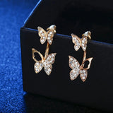 ANZAGA Double Butterfly Earrings: Innovative Crossover Design - Shop N Save