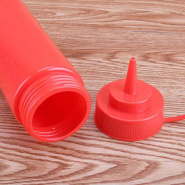 Plastic Squeeze Condiment Ketchup Sauce Bottle - Red - Shop N Save
