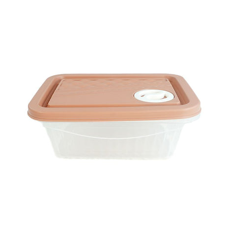 Convenient Set of 4 Plastic Food Storage Containers for Kitchen Use.