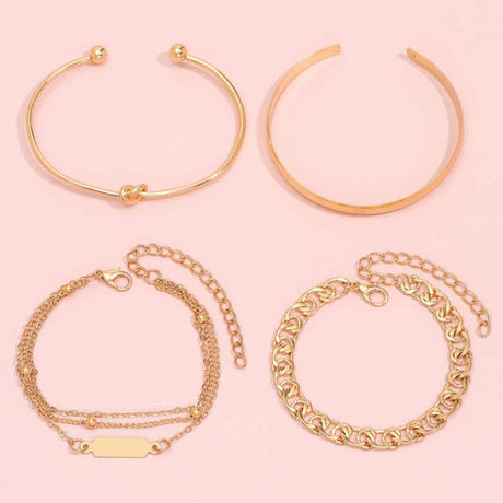Wholesale Gold Bracelet Set - Trendy Fashion Custom Designs for Women - Shop N Save