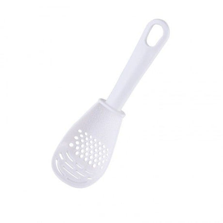 Multifunctional Filter Colander for Rice Spoon Household Kitchen (White) - Shop N Save