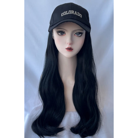 wig women's duck tongue hat long hair big wave simulated hair full head cover