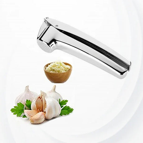 Stainless Steel Garlic Ginger Crusher Kitchen Essential Cutting Tool in Silver - Shop N Save