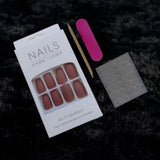 Matte Coffin Fake Nails - 24pcs Easy Wear &amp; Unload, Trendy Medium Length - Shop N Save