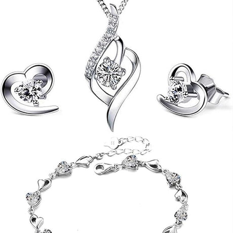 Sterling Silver Amethyst Set: Angelic Design, Diamond Accent - Shop N Save