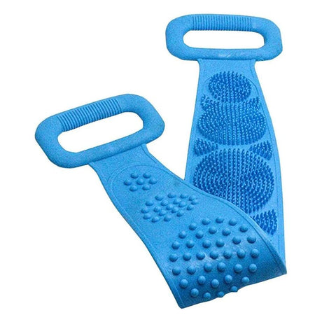 Magic Silicone Brushes: Shower Scrubber, Body Massage, Blue - Shop N Save
