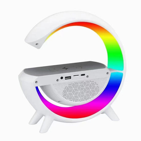 LED Atmosphere Light Wireless Charger with Bluetooth Speaker - Shop N Save
