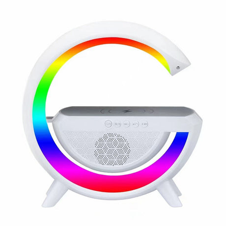 LED Atmosphere Light Wireless Charger with Bluetooth Speaker - Shop N Save