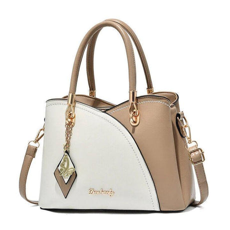 Hight Quality Women Fashion Patchwork Handbag - White - Shop N Save