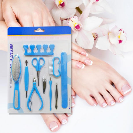 10 Pieces Manicure Pedicure Nail Care Tool Set - Shop N Save