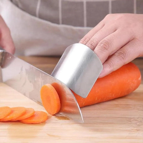 Stainless Steel Finger Protector Guard Multi-Purpose Cutting Household Kitchen Vegetable Cutter Hand Protector Finger Guards - Shop N Save