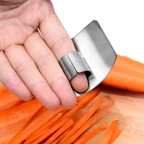 Stainless Steel Finger Protector Guard Multi-Purpose Cutting Household Kitchen Vegetable Cutter Hand Protector Finger Guards - Shop N Save