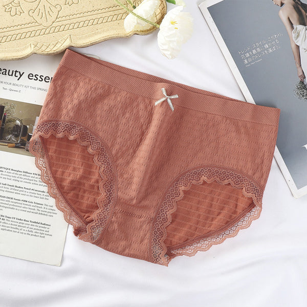 Romantic Lace French Cut Panties Slim Fit Elastic High Waist Underwear –  Shop N Save