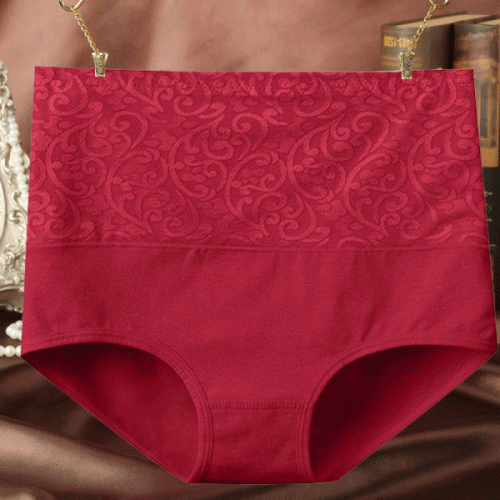Floral Embossed Print High Elastic Waist Underwear Women Summer Wear I –  Shop N Save