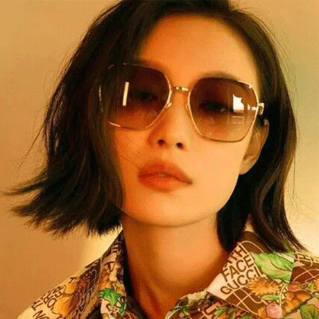 Metal Frame Women Fashion Sunglasses - Brown - Shop N Save