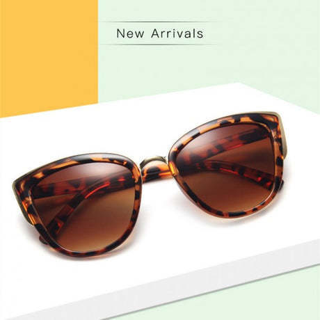 Ladies Leopard Fashion Sunglasses - Brown Leopard - Shop N Save