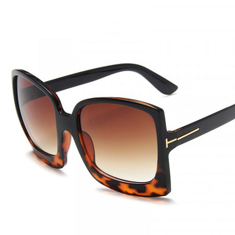 Ladies Retro Wild Gradient Sunglasses - Leopard - Shop N Save