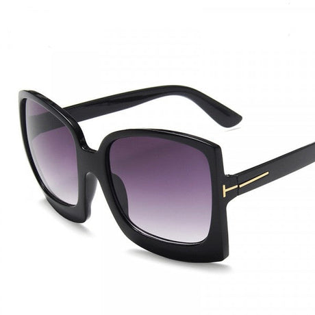 Ladies Retro Wild Gradient Sunglasses - Black - Shop N Save