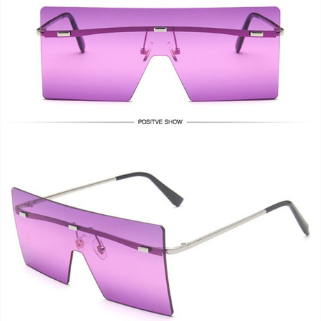 Girls Suqare Frame Fashion Sunglasses - Purple - Shop N Save