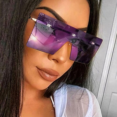 Girls Suqare Frame Fashion Sunglasses - Purple - Shop N Save