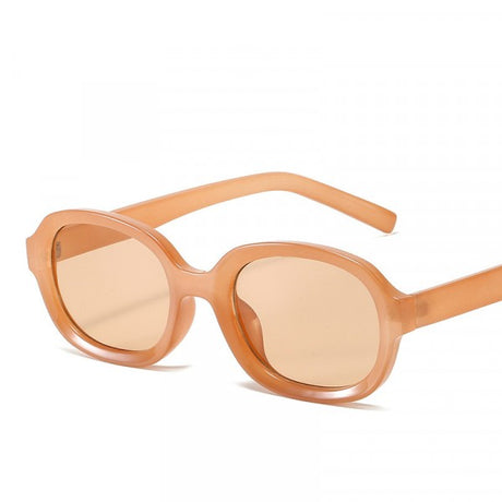 Square Fashion Frame Sunglasses - Apricot - Shop N Save