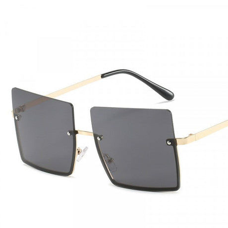 Square Frame Fashion Wild Sunglasses - Dark Gray - Shop N Save