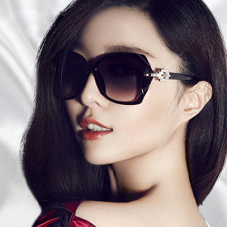 Ladies Big Frame Fashion Wild Sunglasses - Black - Shop N Save