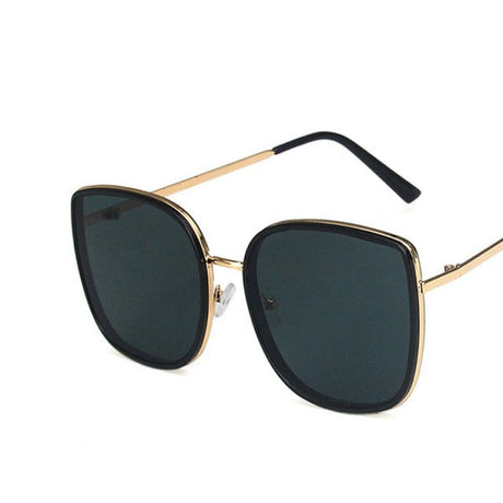 New Arrival Girls Big Frame Trendy Sunglasses - Black Gold - Shop N Save
