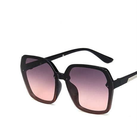 Girls Suqre Oversize Frame Wild Sunglasses - Black Pink - Shop N Save