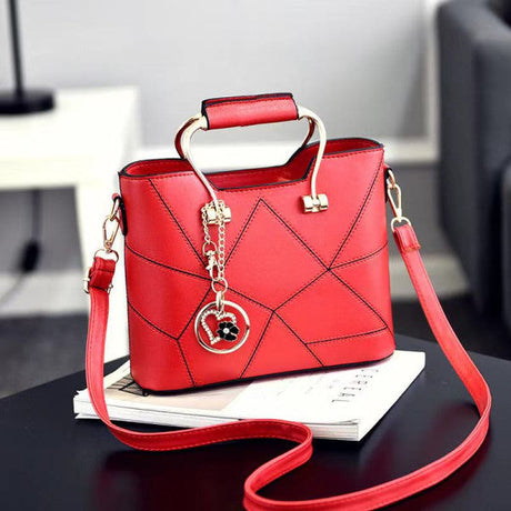 Women Heart Tassel Luxury Handbag - Wine Red - Shop N Save